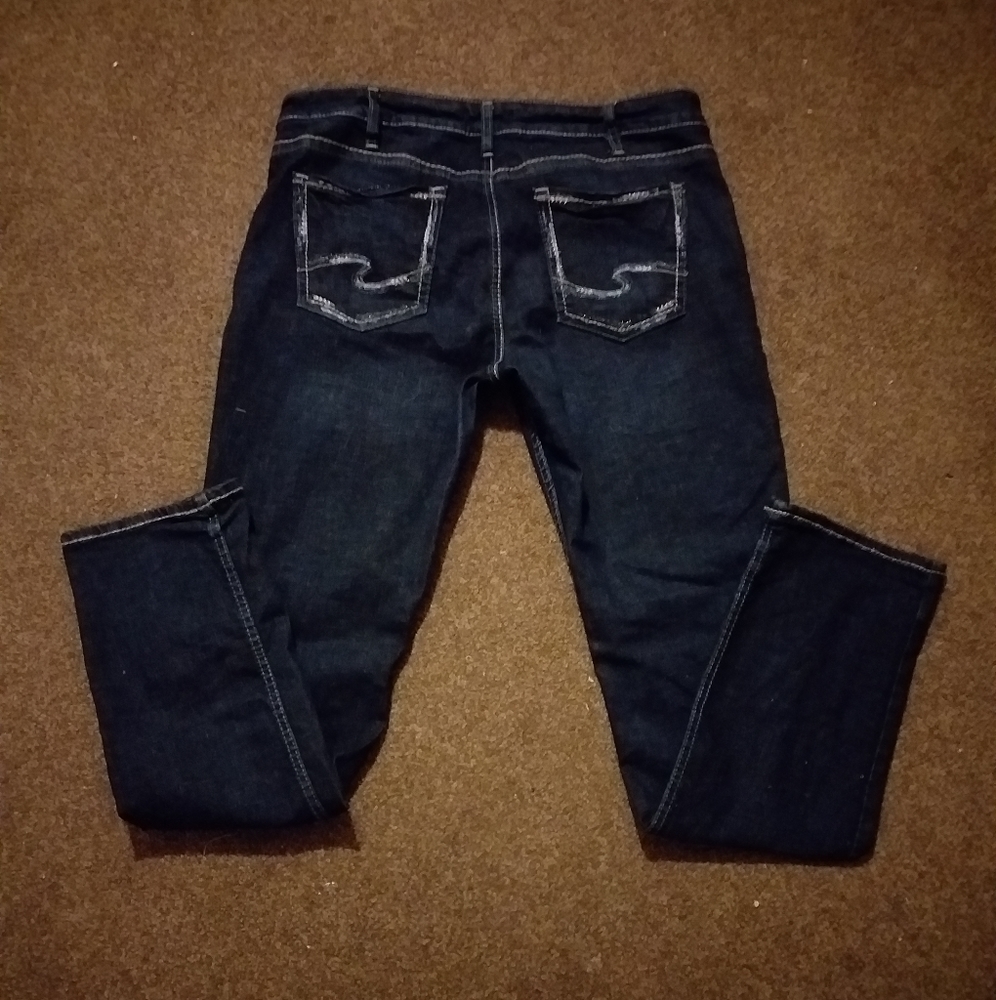 Silver Elyse straight leg jeans sz 32x32